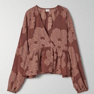 Aritzia Peplum Blouse | Wilfred